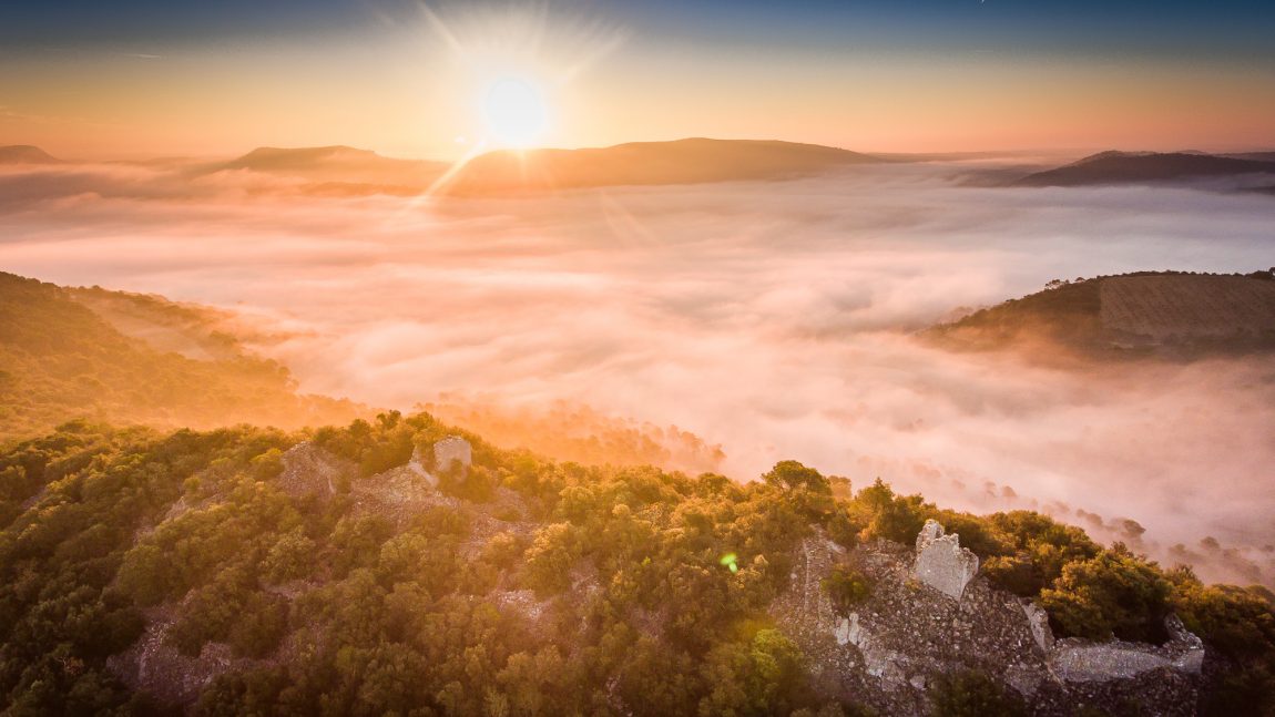 Océan de brouillard à La Roque